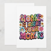 Home Is Where Your Mom Is 招待状 (正面/裏面)