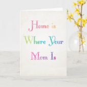 Home is Where your Mom is Mother's Day Card カード (黄色い花)