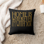 Home Is Wherever Im With You Home Inspired Love De クッション (ブランケット)
