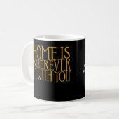 Home Is Wherever Im With You Home Inspired Love De コーヒーマグカップ (正面左)