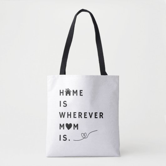 Home Is Wherever Mom Is – Gift For Mom トートバッグ (正面)