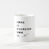 Home Is Wherever Mom Is – Gift For Mom モーフィングマグカップ (中央)
