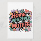 Home Is Wherever My Mother Is 招待状 (正面)