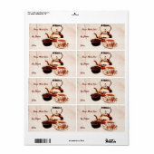 Home-Jam – 任意のフレーバー缶詰ラベル ラベル (フルシート)