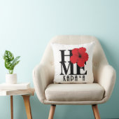 HOME Kapa'a，ハワイレッドハイビスカス クッション (椅子)