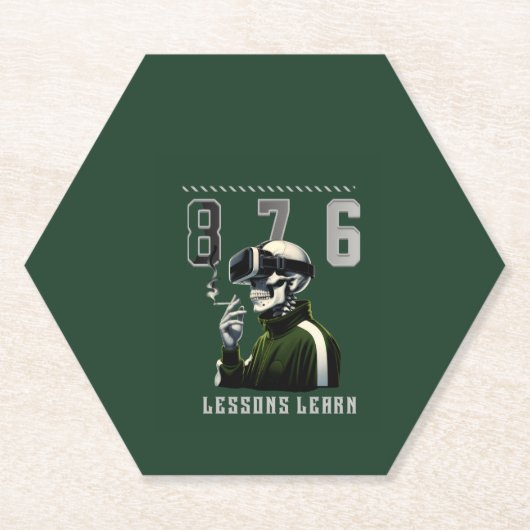 Home/Kitchen 876 LESSONS LEARN Paper Coaster ペーパーコースター (正面)