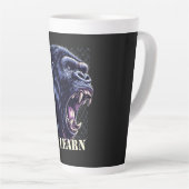 Home/Kitchen Angry Gorilla Lessons Learn Latte Mug カフェラテマグ (右アングル)