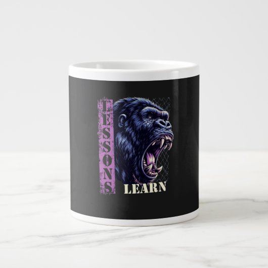 Home/Kitchen Angry Gorilla Specialty Mug ジャンボコーヒーマグカップ (正面)