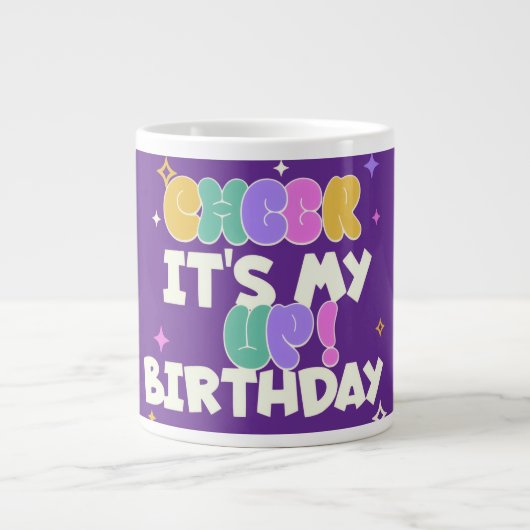 HOME/KITCHEN BIRTHDAY CHEER UP SPECIALTY MUG  ジャンボコーヒーマグカップ (正面)