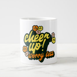 HOME/KITCHEN CHEER UP WORRY LESS SPECIALTY MUG  ジャンボコーヒーマグカップ