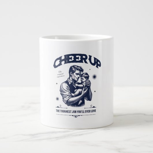HOME/KITCHEN DADDY CHEER UP SPECIALTY MUG ジャンボコーヒーマグカップ (正面)