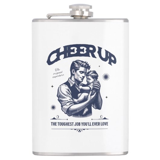 HOME/KITCHEN DADDY CHEER UP VINYL WRAP FLASK  フラスク (正面)