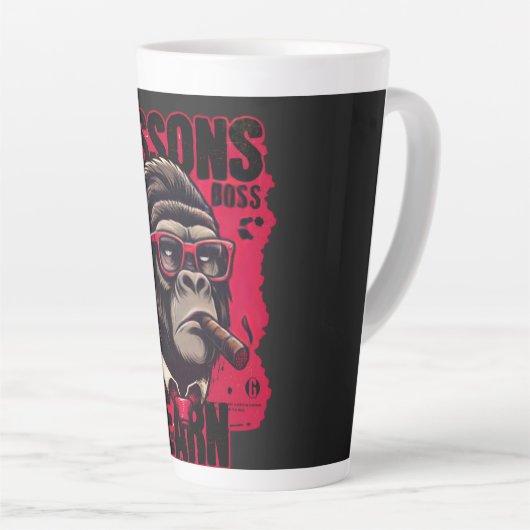 Home/Kitchen Gorilla Boss Latte Mug カフェラテマグ (右アングル)