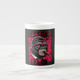 Home/Kitchen Gorilla Boss Lessons Learn Mug ボーンチャイナマグカップ