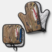 Home & Living > Kitchen & Dining > Table & Kitchen 鍋つかみ&鍋敷きセット (正面/裏面)