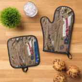 Home & Living > Kitchen & Dining > Table & Kitchen 鍋つかみ&鍋敷きセット (トップダウン)