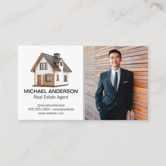 Home Logo | Real Estate Agent | Properties 名刺 (正面)