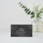 Home Logo Realtor Black & White 名刺 (スタンド正面)