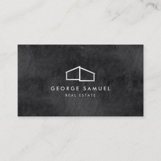 Home Logo Realtor Black & White 名刺 (正面)