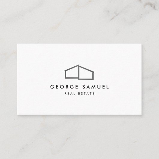 Home Logo Realtor Black & White 名刺 (正面)