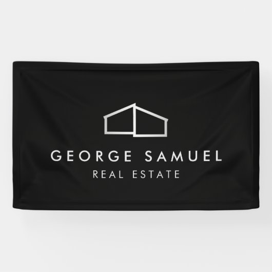 Home Logo Realtor Black & White  横断幕 (横)