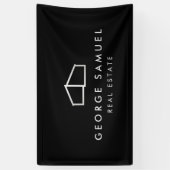 Home Logo Realtor Black & White  横断幕 (縦)