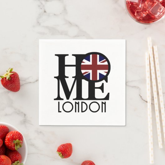 HOME London （イギリス国旗） スタンダードカクテルナプキン (インサイチュ)