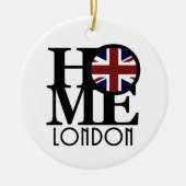 HOME London (イギリス国旗) セラミックオーナメント (正面)