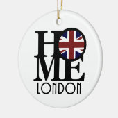 HOME London (イギリス国旗) セラミックオーナメント (左)