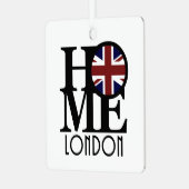 HOME London (イギリス国旗) メタルオーナメント (正面左)