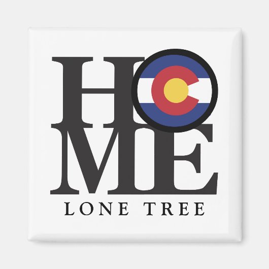HOME Lone Tree Colorado 4x4"マグネット マグネット (正面)