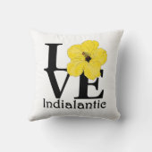 HOME/LOVEインディアナティックイエロー クッション (裏面)