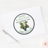 Home Made Blackberry Jam Canning Label Sheet ラウンドシール (封筒)