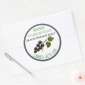 Home Made Blackcurrant Jelly Canning Label Sheet ラウンドシール (封筒)