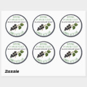 Home Made Blackcurrant Jelly Canning Label Sheet ラウンドシール (シート)