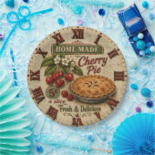 Home Made Cherry Pie Vintage Farmhouse Kitchen ペーパープレート (パーティー)