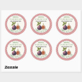 Home Made Fig Preserves Canning Label Sheet ラウンドシール (シート)