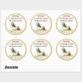 Home Made Pickled Garlic Canning Label Sheet ラウンドシール (シート)