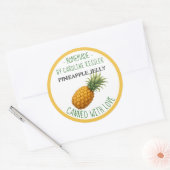 Home Made Pineapple Jelly Canning Label Sheet ラウンドシール (封筒)