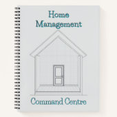 Home Management Command Center | Blueprint Binder  ノートブック (正面)