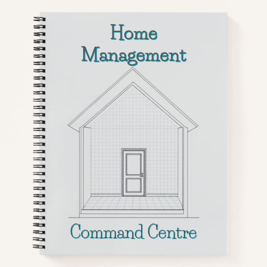 Home Management Command Center | Blueprint Binder  ノートブック (正面)