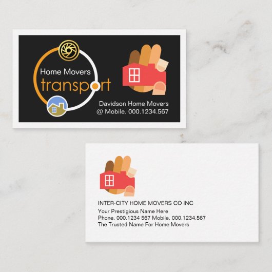 Home Moving Truck Location Orbit 名刺 (正面/裏面)