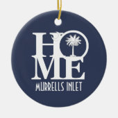 HOME Murrells Inlet South Carolina セラミックオーナメント (正面)