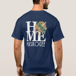 HOME Muskoh\gee (バックプリント)ホワイト文字 Tシャツ