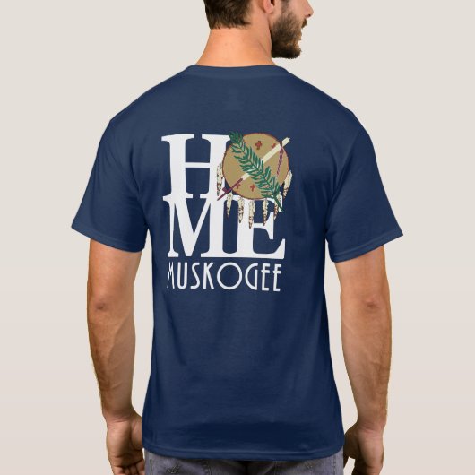 HOME Muskoh\gee (バックプリント)ホワイト文字 Tシャツ (裏面)