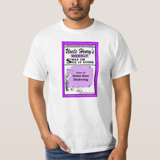 Home of Down East DickerブックカバーTシャツ Tシャツ (正面)