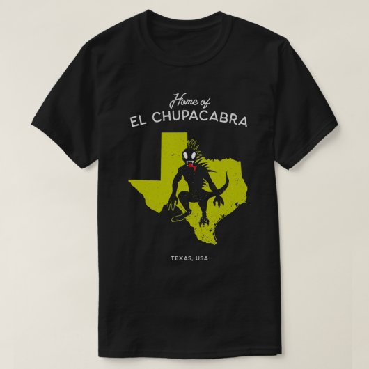 Home of El Chupacabra  Teas, USA  Tシャツ (デザイン正面)