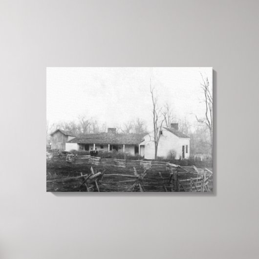 Home of Outlaw Jess James Photograph キャンバスプリント (正面)