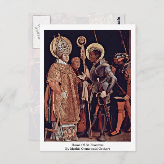 Home Of St. Erasmus By Mathis Grunewald Gothart ポストカード (正面/裏面)