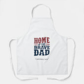 Home of the Brave Dad Apron – BBQ Hero Gift エプロン (正面)